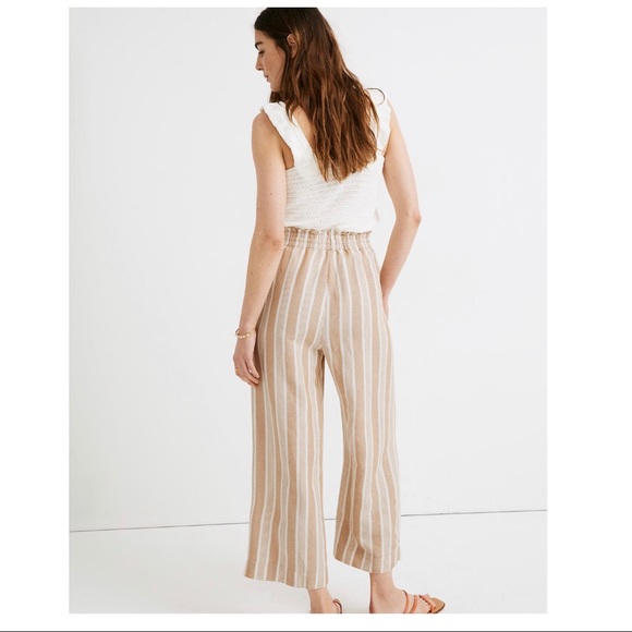 Madewell Smocked Huston Crop Pants | S - Picture 2 of 7